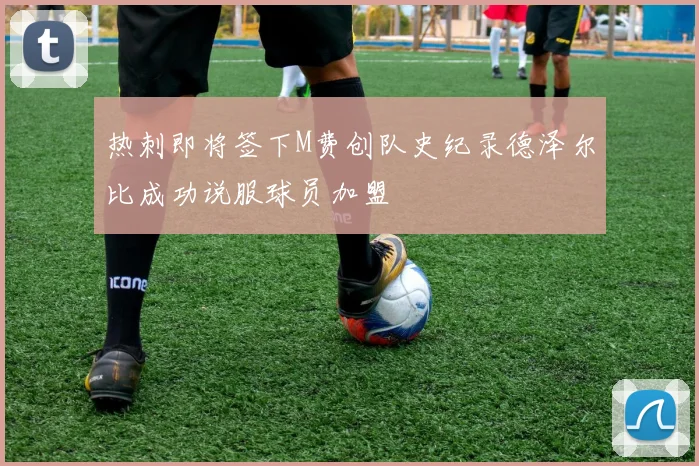 热刺即将签下M费创队史纪录德泽尔比成功说服球员加盟